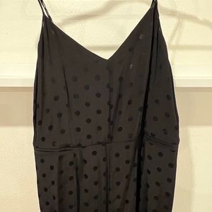 Anthropologie Polka Dot Jumpsuit - NWT - Black - Size 0